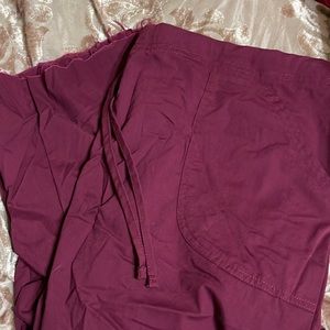 Dark purple scrub pants